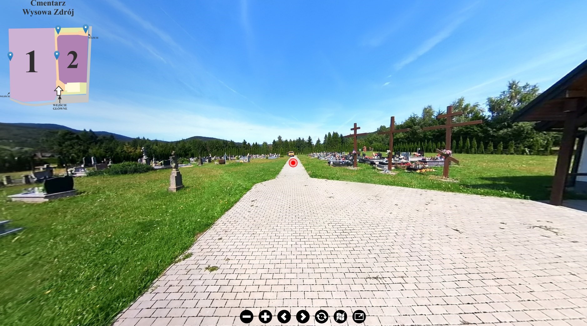 Obraz przedstawiający Cmentarz Wysowa Zdrój